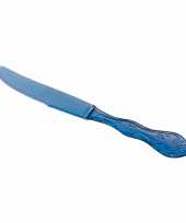 Blauwe barbecue messen 10 stuks