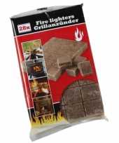 Goedkope aanmaakblokjes bruin bbq 28 stuks barbecue