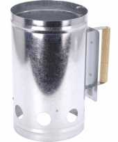 Goedkope barbecue brikettenstarter houten handvat