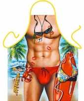 Goedkope funartikel schort baywatch barbecue