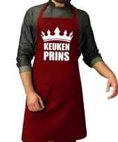 Goedkope keuken prins barbecue schort keukenschort bordeaux rood h
