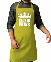 Goedkope keuken prins barbecue schort keukenschort lime groen heren