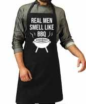 Goedkope real men smell like barbecue bbq schort zwart heren