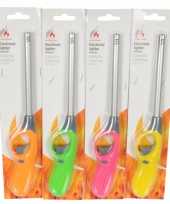 Goedkope set 3x stuks barbecue keuken aanstekers navulbaar of 25