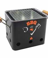 Goedkope zwarte barbecue bbq tafelmodel 18 houtskool