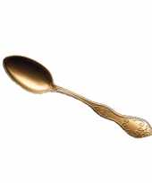 Gouden barbecue lepels 10 stuks